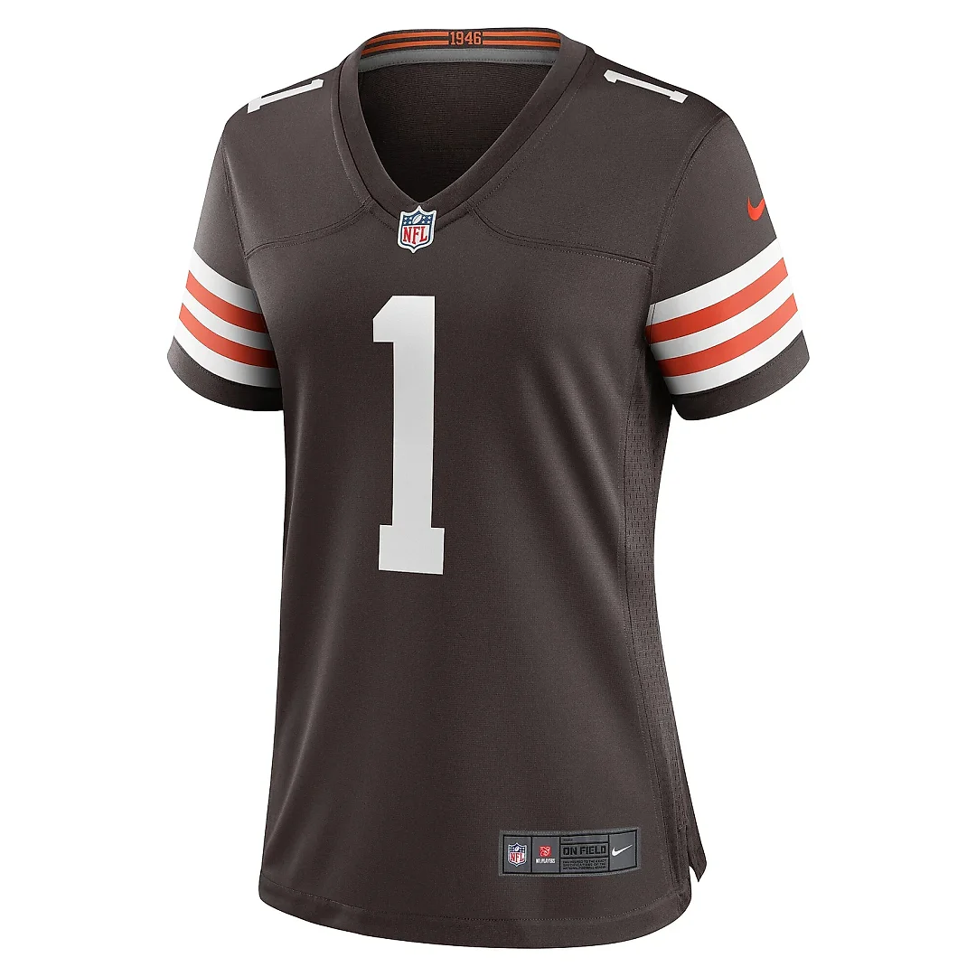 Zennovawear Women's Cleveland Browns Juan Thornhill Brown Women's All Player Jersey