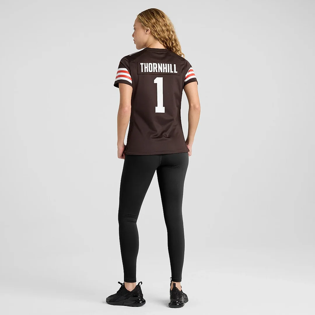Zennovawear Women's Cleveland Browns Juan Thornhill Brown Women's All Player Jersey