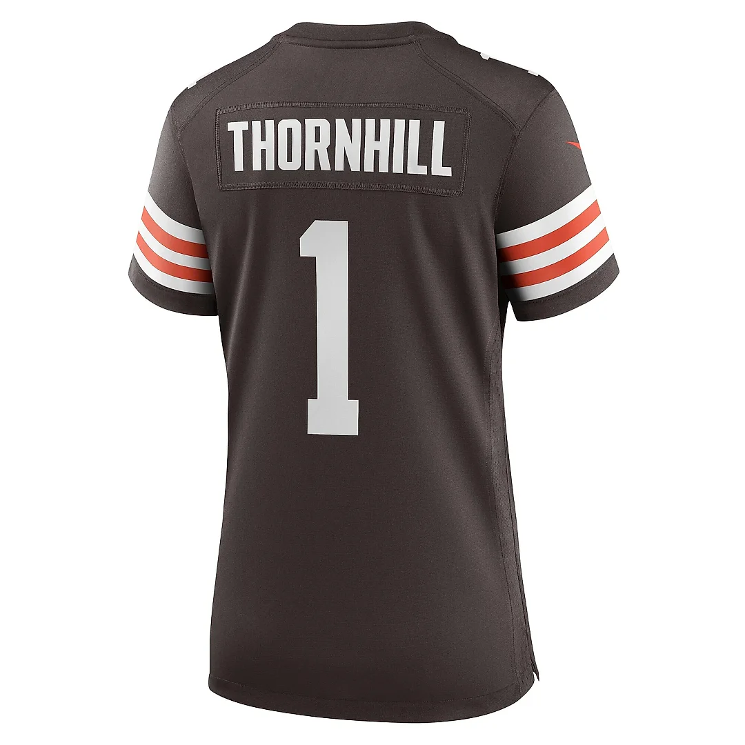 Zennovawear Women's Cleveland Browns Juan Thornhill Brown Women's All Player Jersey