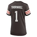Zennovawear Women's Cleveland Browns Juan Thornhill Brown Women's All Player Jersey