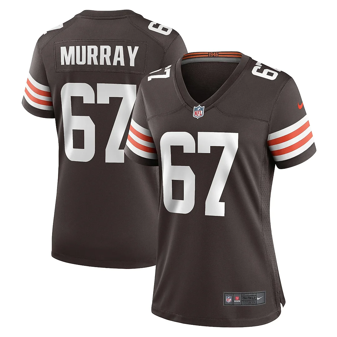 Zennovawear Women's Cleveland Browns Justin Murray Brown Team Game Jersey