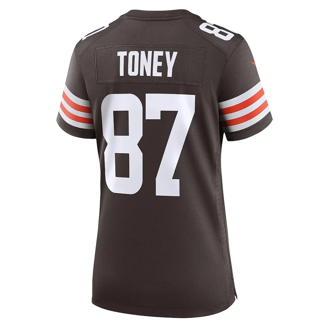 Zennovawear Women's Cleveland Browns Kadarius Toney Brown Team Game Jersey