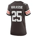Zennovawear Women's Cleveland Browns Kahlef Hailassie Brown Team Game Jersey