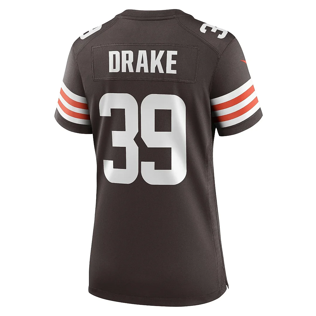 Zennovawear Women's Cleveland Browns Kenyan Drake Brown Game Jersey