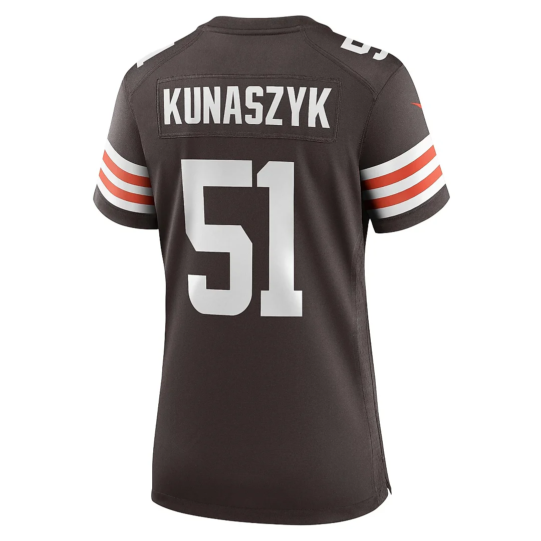 Zennovawear Women's Cleveland Browns Kunaszyk Brown Game Player Jersey