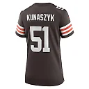 Zennovawear Women's Cleveland Browns Kunaszyk Brown Game Player Jersey