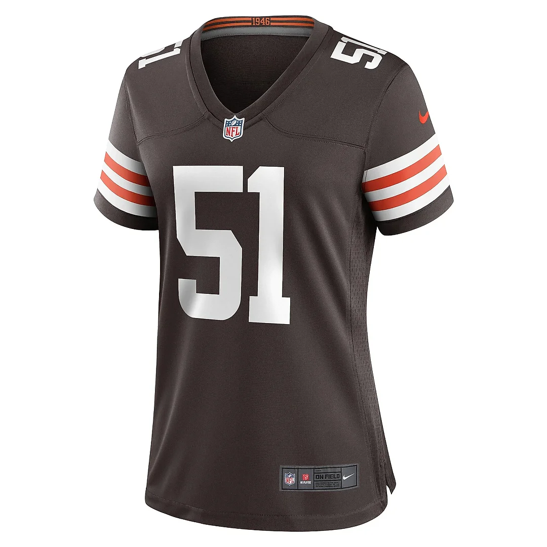 Zennovawear Women's Cleveland Browns Kunaszyk Brown Game Player Jersey