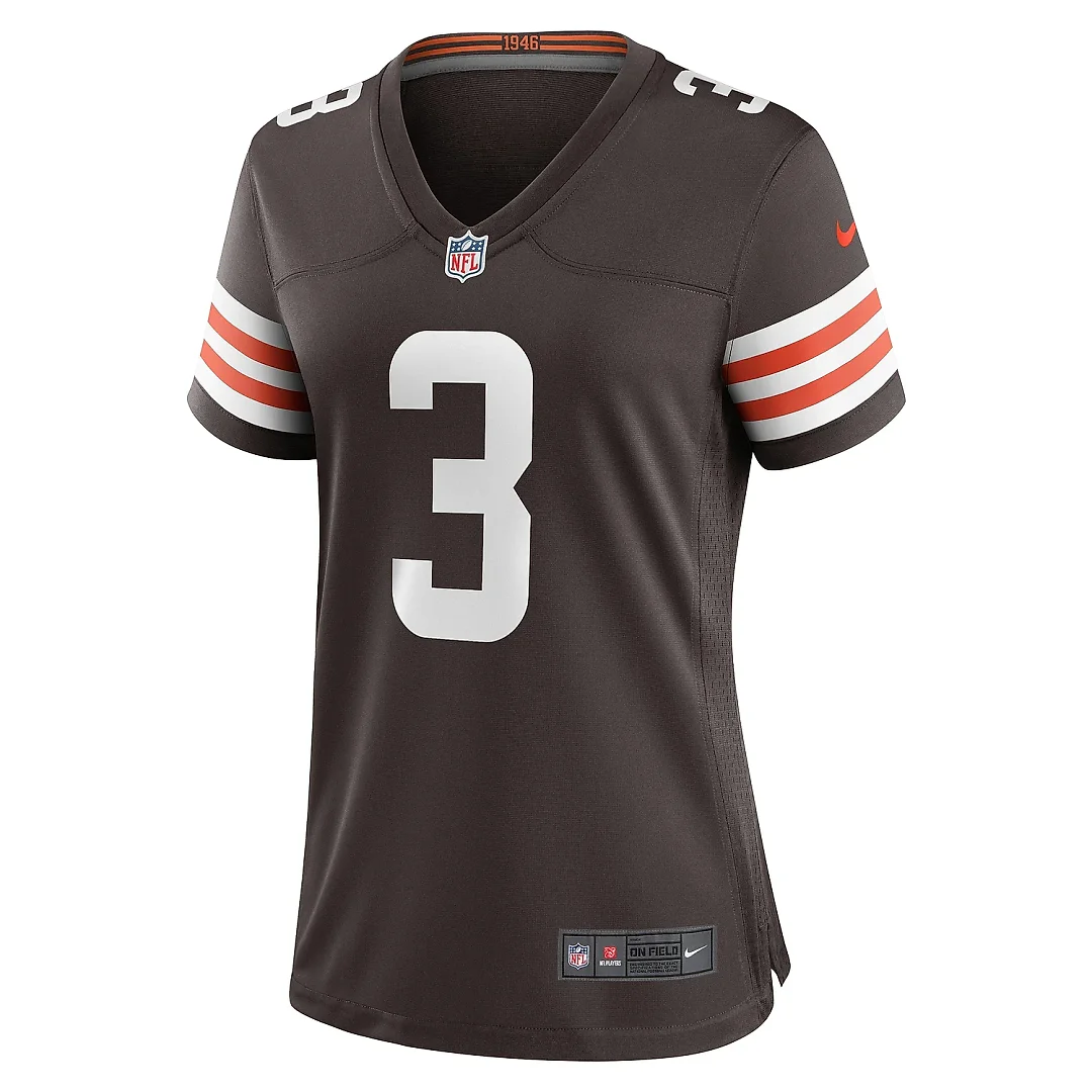 Zennovawear Women's Cleveland Browns Marquise Goodwin Brown Game Jersey