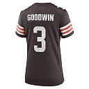 Zennovawear Women's Cleveland Browns Marquise Goodwin Brown Game Jersey