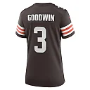 Zennovawear Women's Cleveland Browns Marquise Goodwin Brown Team Game Jersey