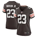 Zennovawear Women's Cleveland Browns Martin Emerson Jr. Brown Game Player Jersey