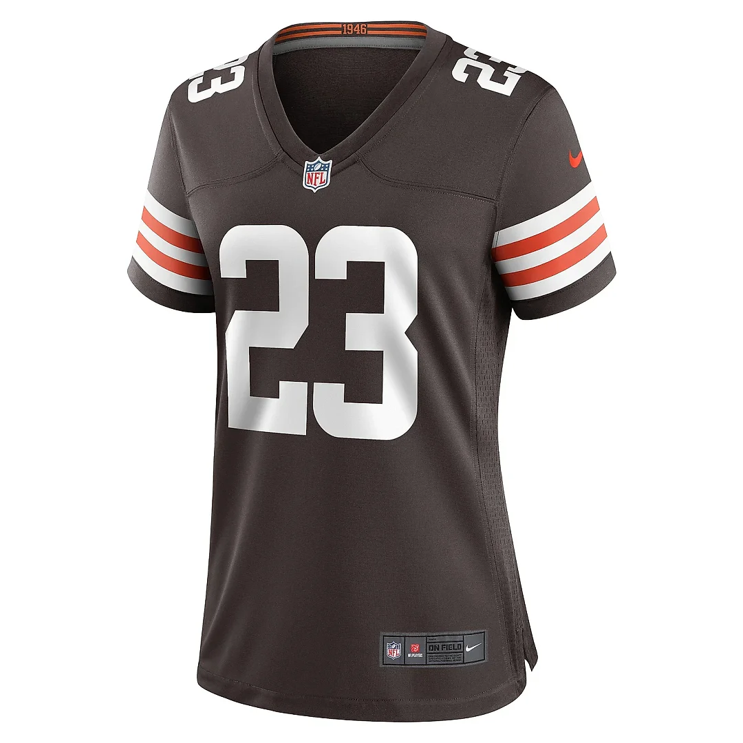 Zennovawear Women's Cleveland Browns Martin Emerson Jr. Brown Game Player Jersey