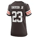 Zennovawear Women's Cleveland Browns Martin Emerson Jr. Brown Game Player Jersey