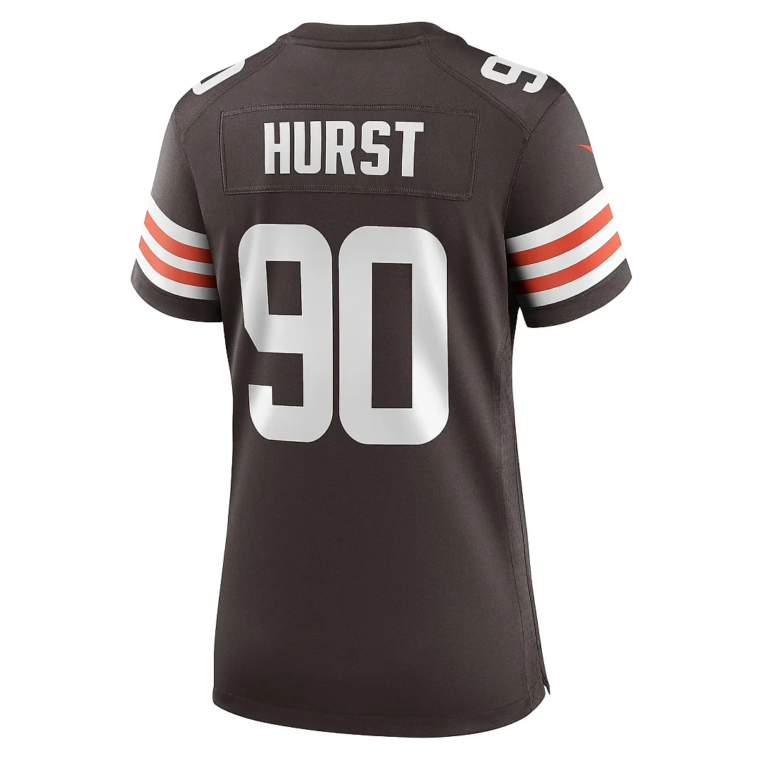 Zennovawear Women's Cleveland Browns Maurice Hurst Brown Women's All Player Jersey