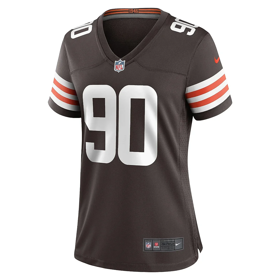 Zennovawear Women's Cleveland Browns Maurice Hurst Brown Women's All Player Jersey