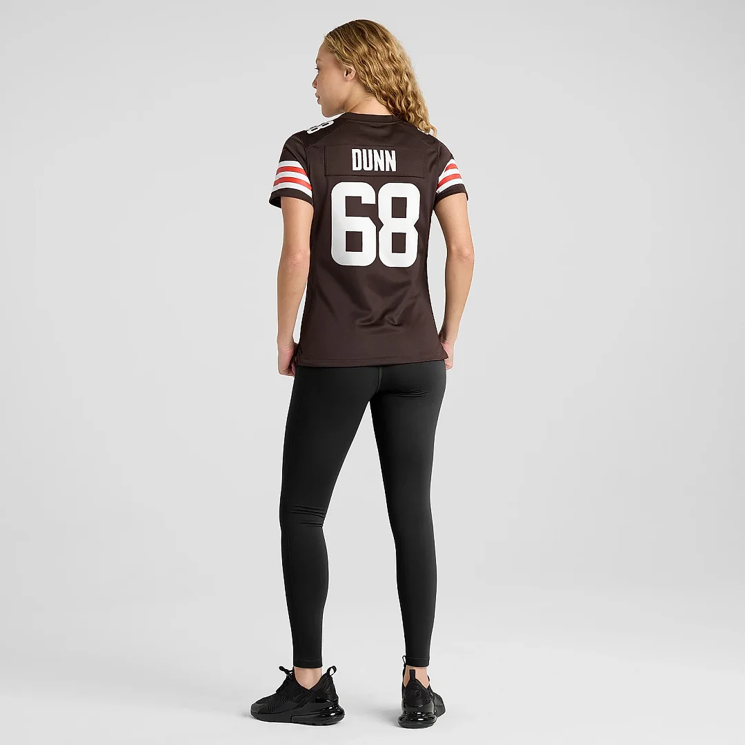 Zennovawear Women's Cleveland Browns Michael Dunn Brown Game Jersey