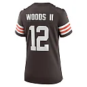 Zennovawear Women's Cleveland Browns Michael Woods II Brown Game Player Jersey