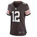 Zennovawear Women's Cleveland Browns Michael Woods II Brown Game Player Jersey