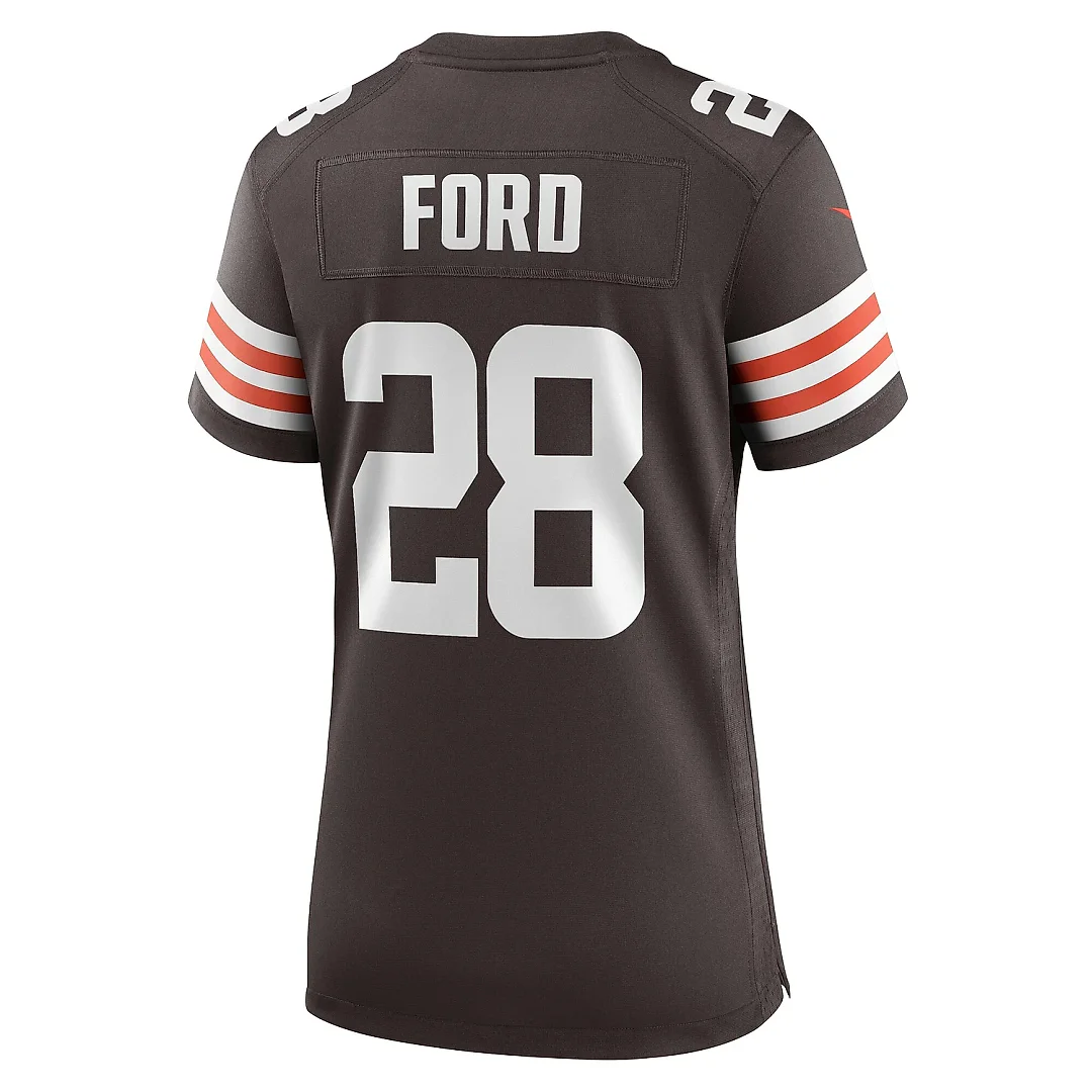 Zennovawear Women's Cleveland Browns Mike Ford Brown Team Game Jersey