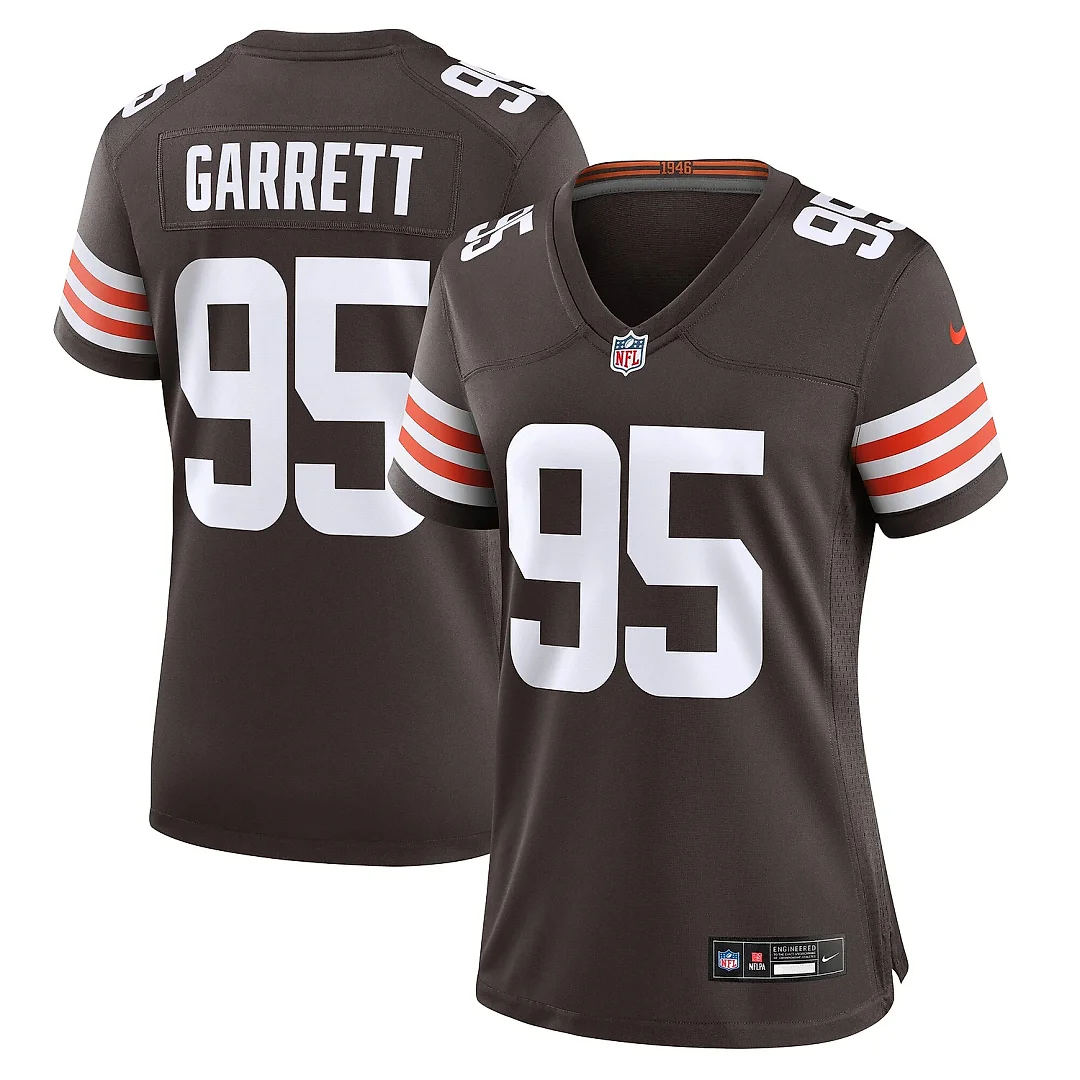 Zennovawear Women's Cleveland Browns Myles Garrett Brown Game Jersey