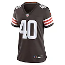 Zennovawear Women's Cleveland Browns Nathaniel Watson Brown Game Jersey
