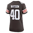 Zennovawear Women's Cleveland Browns Nathaniel Watson Brown Game Jersey