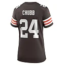 Zennovawear Women's Cleveland Browns Nick Chubb Brown Team Game Jersey