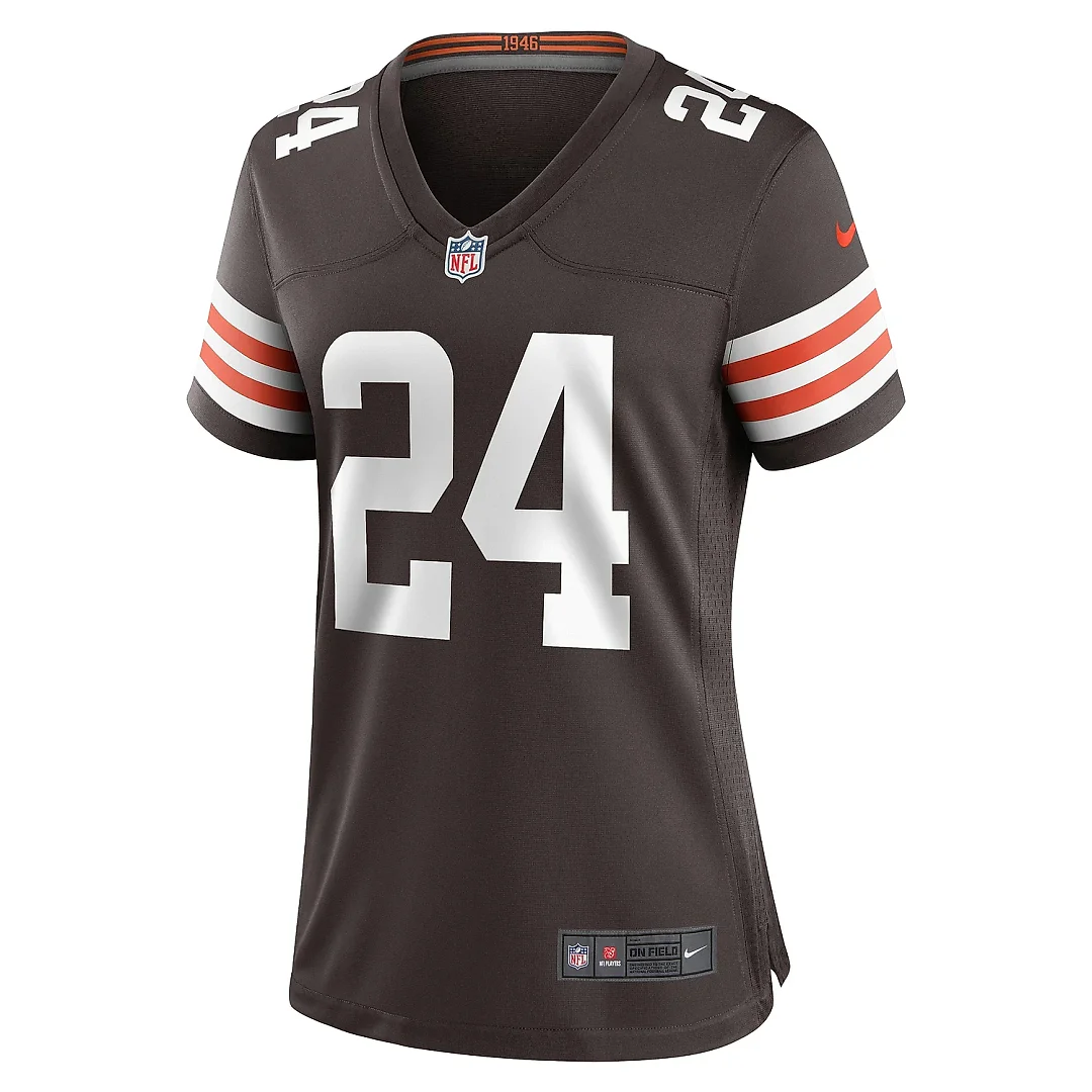 Zennovawear Women's Cleveland Browns Nick Chubb Brown Team Game Jersey