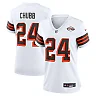 Zennovawear Women's Cleveland Browns Nick Chubb White Alternate Game Jersey