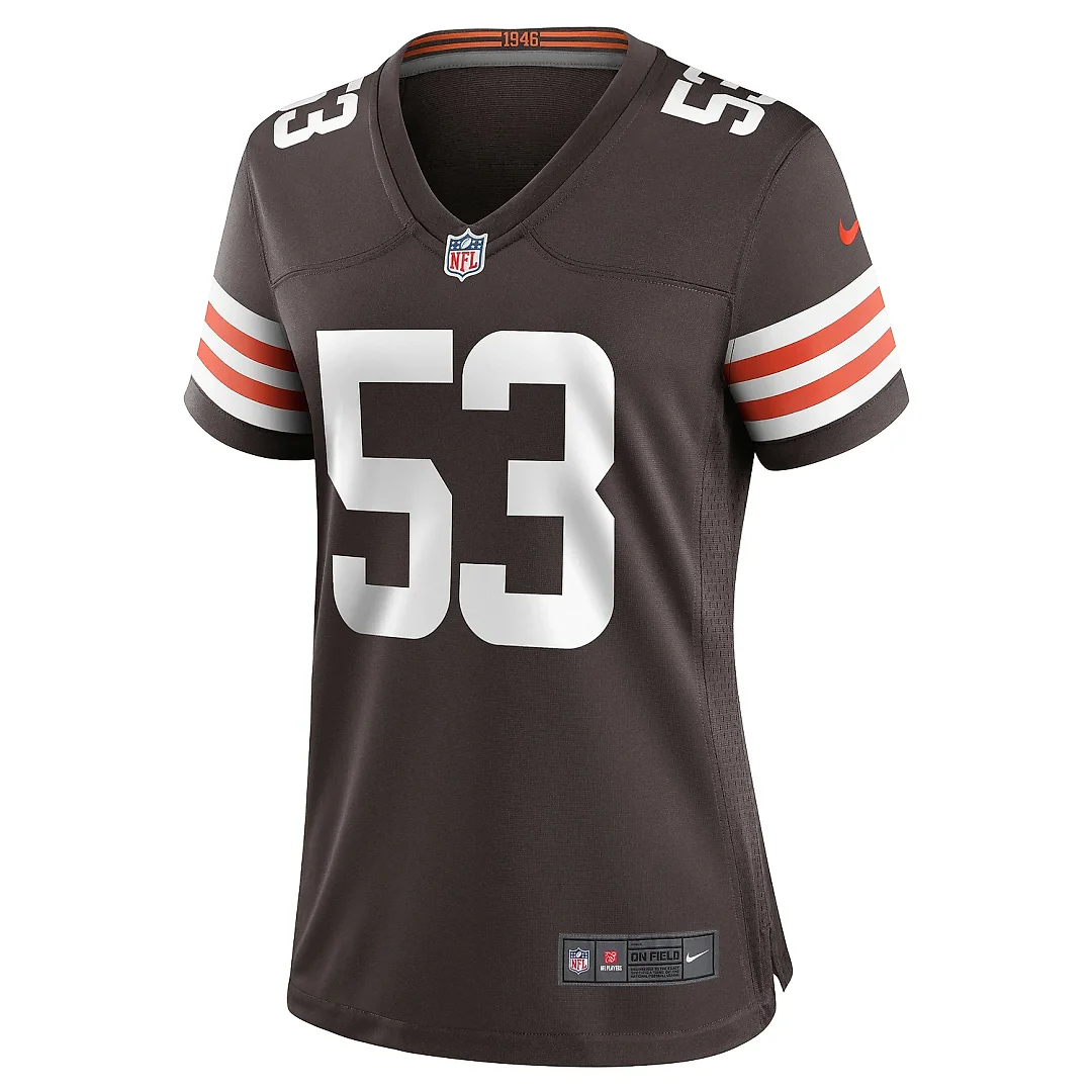 Zennovawear Women's Cleveland Browns Nick Harris Brown Game Jersey