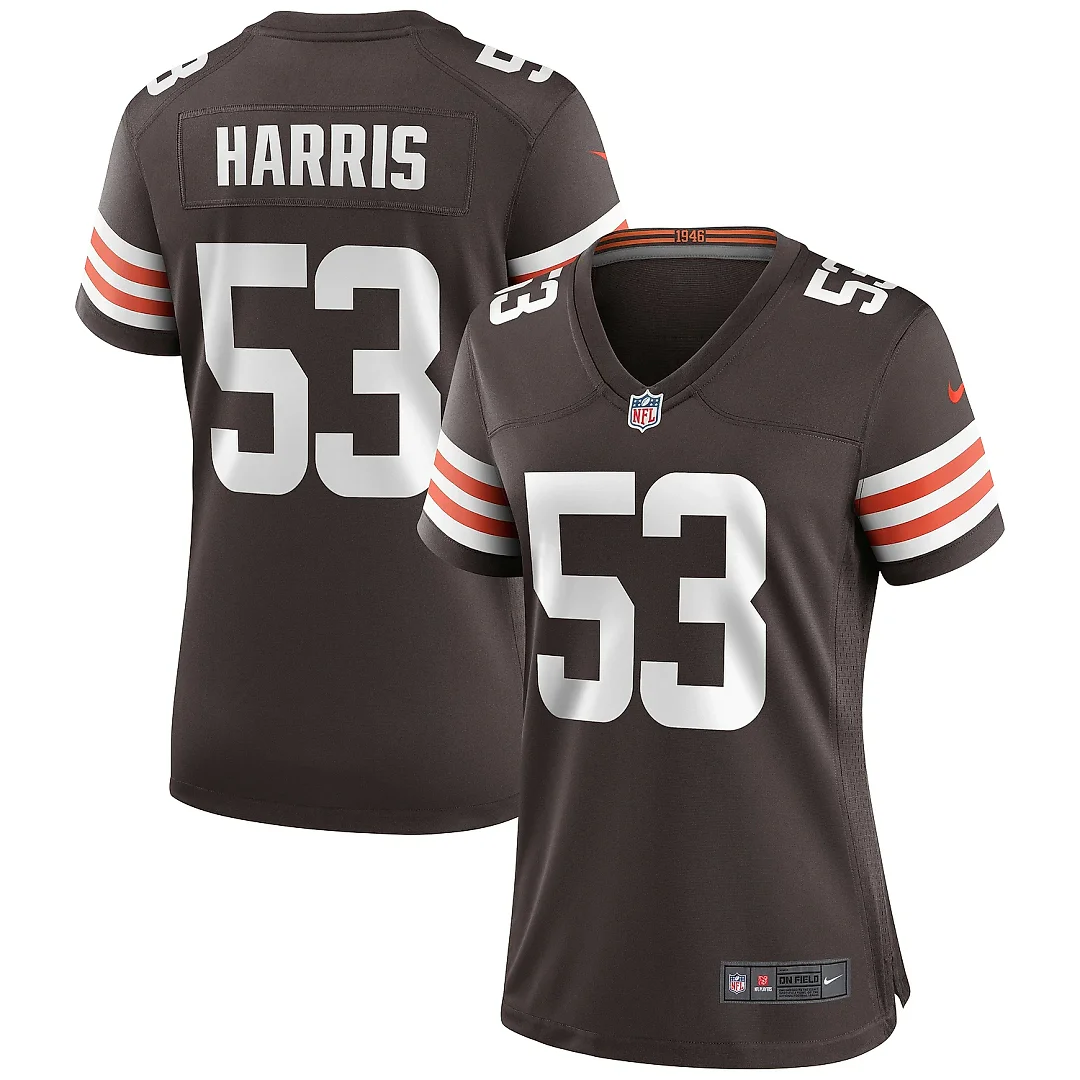 Zennovawear Women's Cleveland Browns Nick Harris Brown Game Jersey