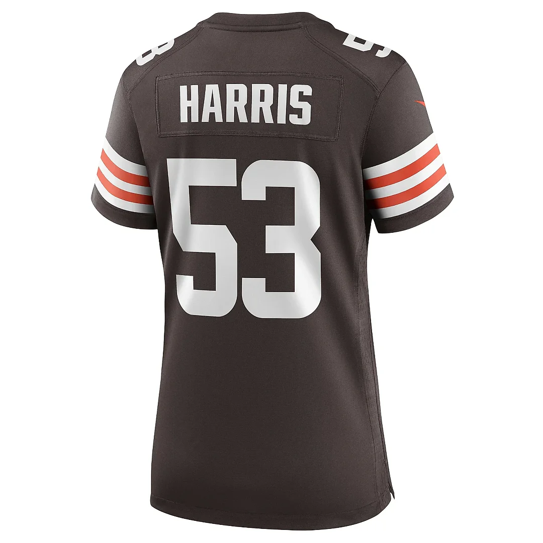 Zennovawear Women's Cleveland Browns Nick Harris Brown Game Jersey
