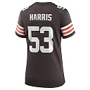 Zennovawear Women's Cleveland Browns Nick Harris Brown Game Jersey