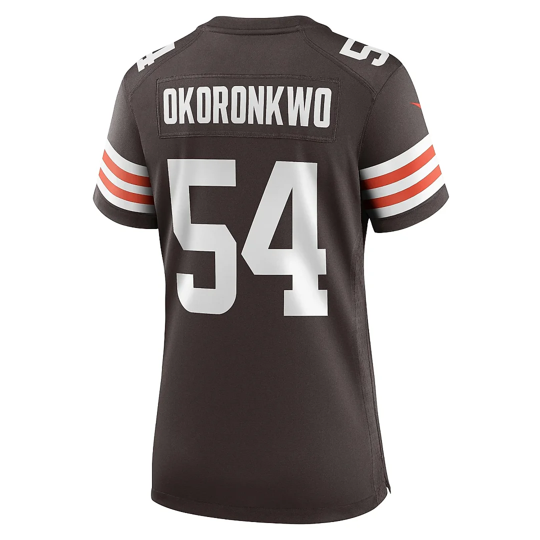 Zennovawear Women's Cleveland Browns Ogbonnia Okoronkwo Brown Game Player Jersey