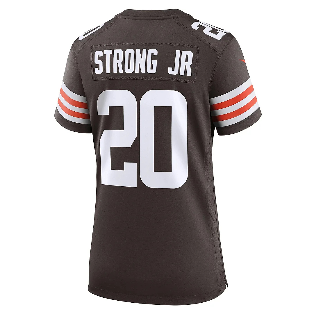 Zennovawear Women's Cleveland Browns Pierre Strong Jr. Brown Game Jersey