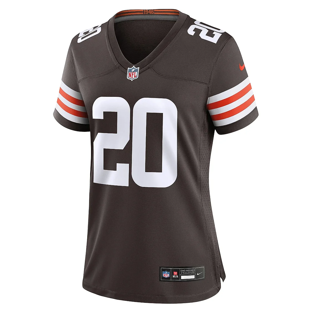 Zennovawear Women's Cleveland Browns Pierre Strong Jr. Brown Game Jersey