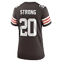 Zennovawear Women's Cleveland Browns Pierre Strong Jr. Brown Team Game Jersey