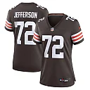 Zennovawear Women's Cleveland Browns Quinton Jefferson Brown Game Jersey