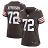 Zennovawear Women's Cleveland Browns Quinton Jefferson Brown Game Jersey