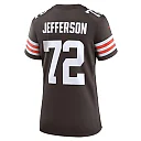 Zennovawear Women's Cleveland Browns Quinton Jefferson Brown Game Jersey