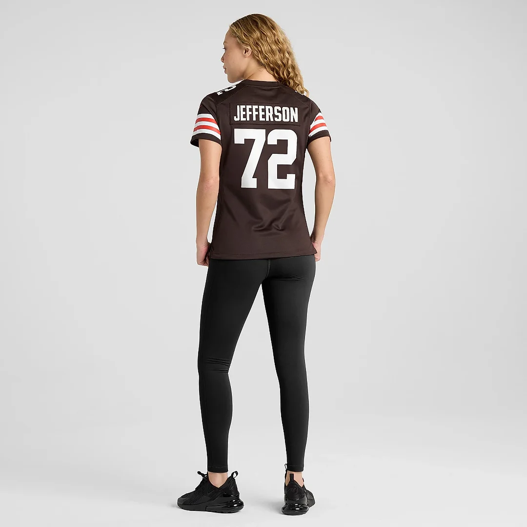 Zennovawear Women's Cleveland Browns Quinton Jefferson Brown Game Jersey