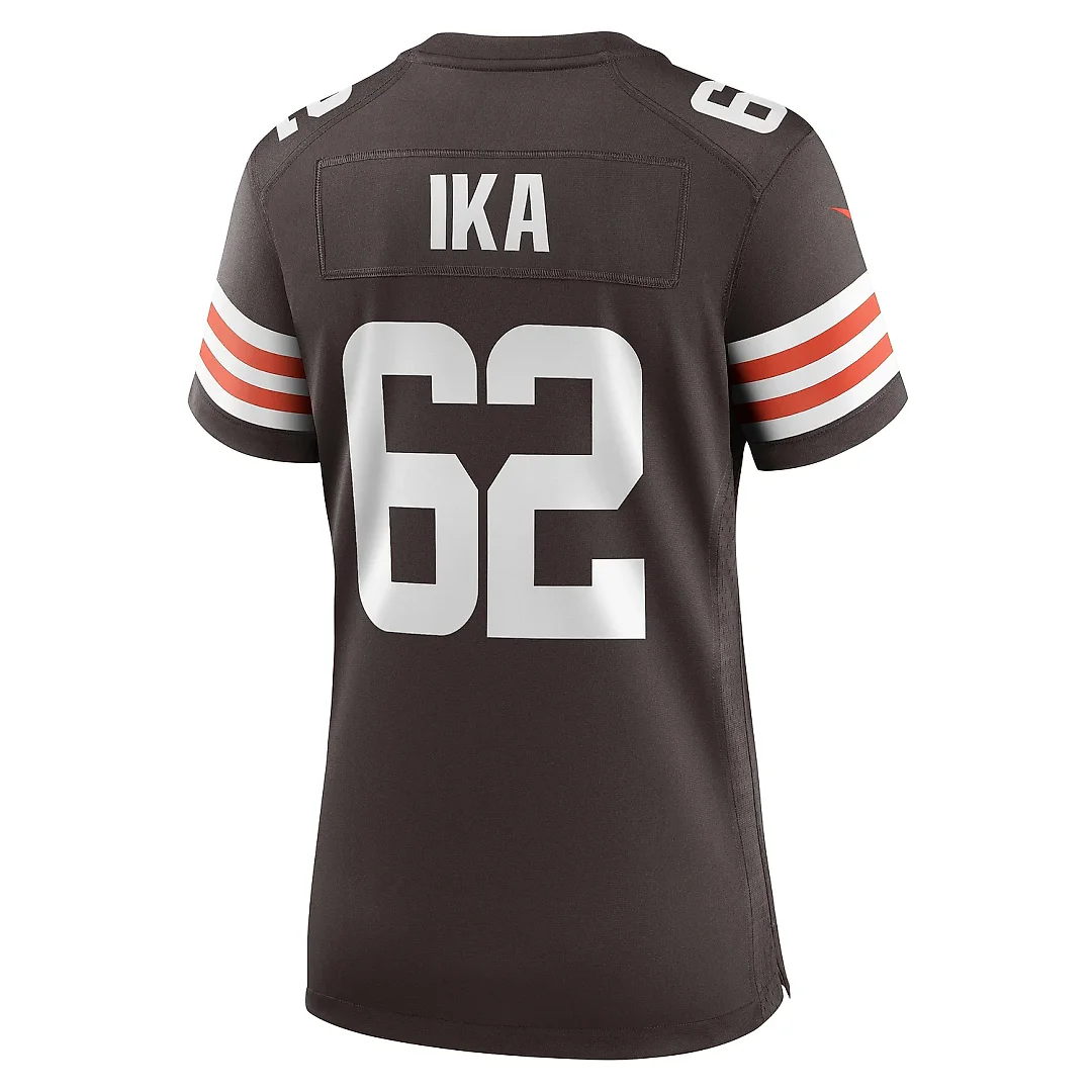 Zennovawear Women's Cleveland Browns Siaki Ika Brown Team Game Jersey