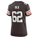 Zennovawear Women's Cleveland Browns Siaki Ika Brown Team Game Jersey