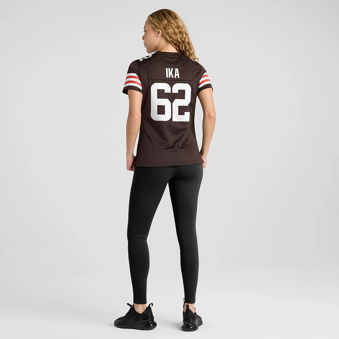 Zennovawear Women's Cleveland Browns Siaki Ika Brown Team Game Jersey