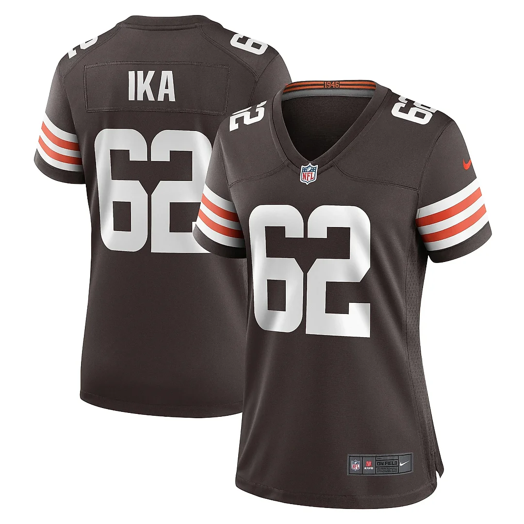 Zennovawear Women's Cleveland Browns Siaki Ika Brown Team Game Jersey