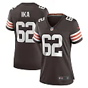 Zennovawear Women's Cleveland Browns Siaki Ika Brown Team Game Jersey