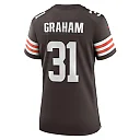 Zennovawear Women's Cleveland Browns Thomas Graham Jr. Brown Team Game Jersey