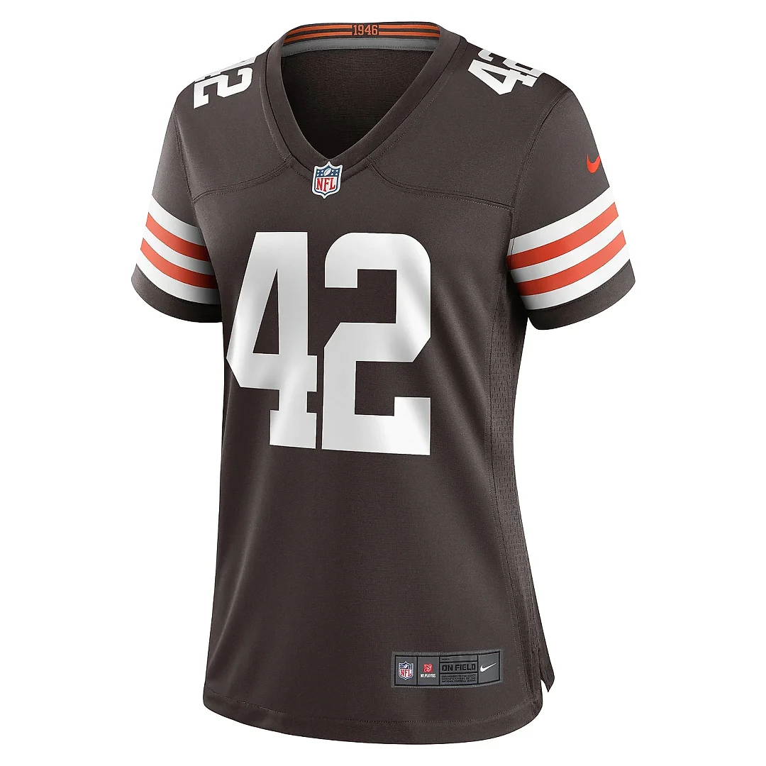 Zennovawear Women's Cleveland Browns Tony Fields II Brown Team Game Jersey