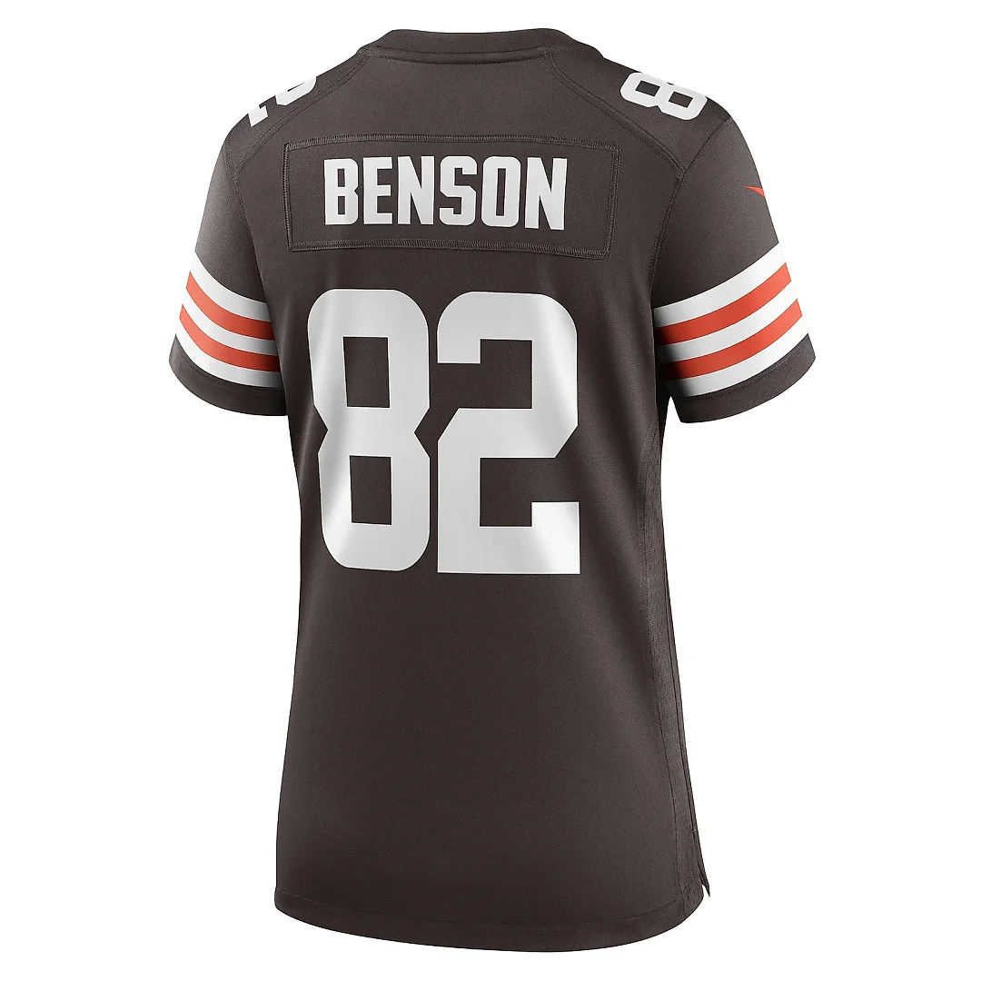 Zennovawear Women's Cleveland Browns Trinity Benson Brown Team Game Jersey