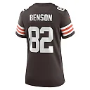 Zennovawear Women's Cleveland Browns Trinity Benson Brown Team Game Jersey